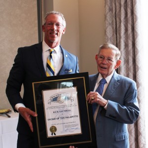 Saunders awarded Order of the Palmetto